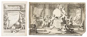 (TITLE PAGES.) Group of 10 seventeenth-and-eighteenth-century engraved atlas title pages.